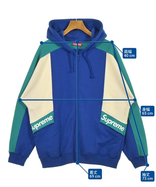Supreme（シュプリーム）パーカー 青 サイズ:M メンズ/2200627370045