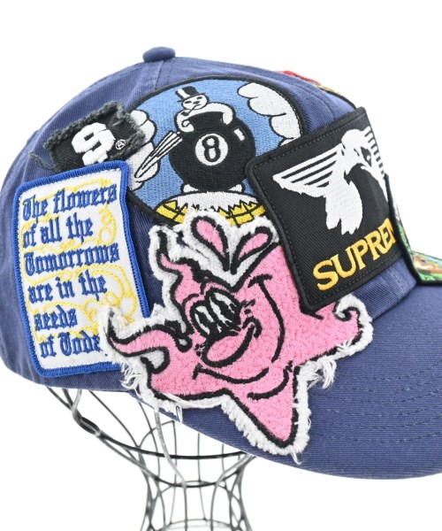 Supreme（シュプリーム）キャップ 紺 サイズ:- メンズ/2200627811029
