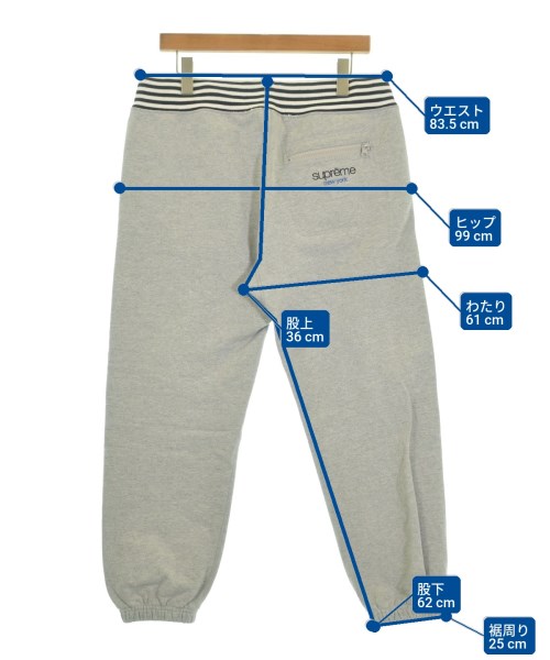 Supreme（シュプリーム）スウェットパンツ グレー サイズ:S メンズ/2200627961052