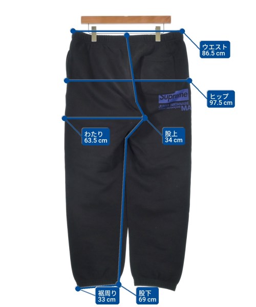 Supreme（シュプリーム）スウェットパンツ 黒 サイズ:M メンズ/2200628657039
