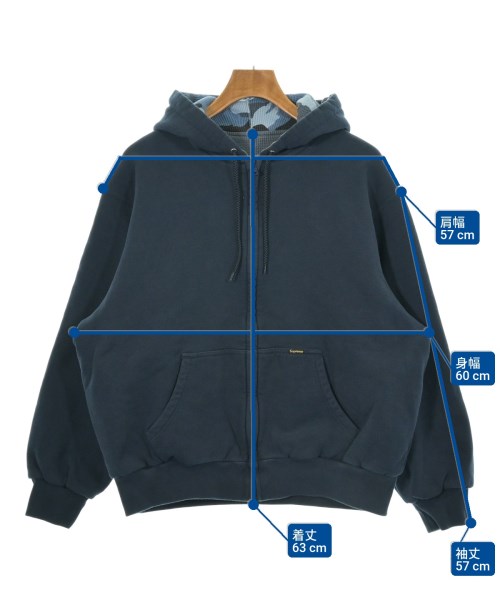 Supreme（シュプリーム）パーカー 紺 サイズ:M メンズ/2200628857019