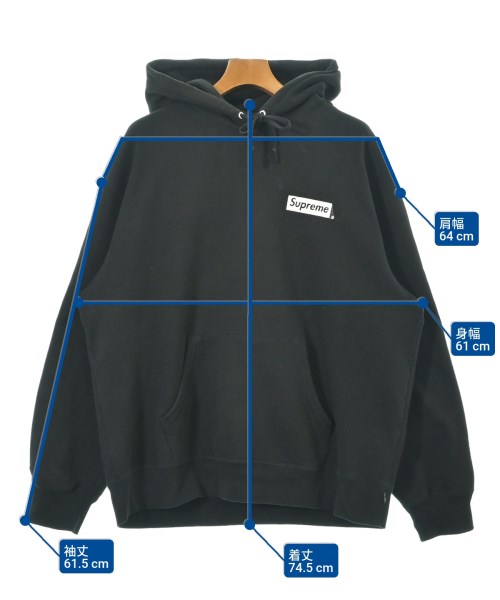 Supreme（シュプリーム）パーカー 黒 サイズ:L メンズ/2200629349018