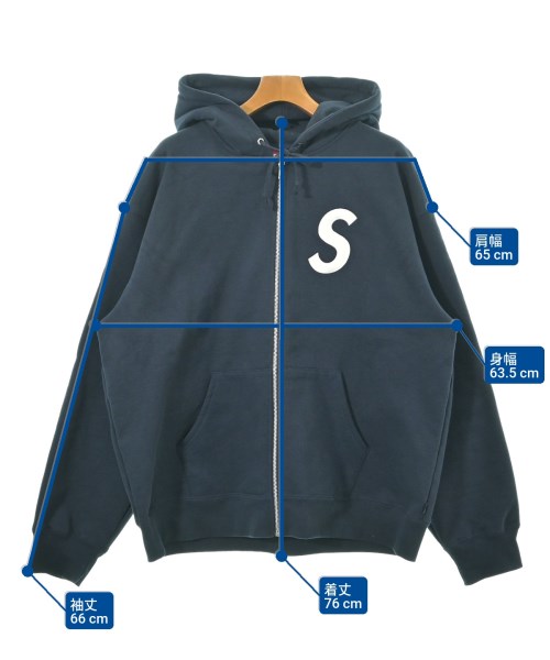 Supreme（シュプリーム）パーカー 紺 サイズ:L メンズ/2200629349025