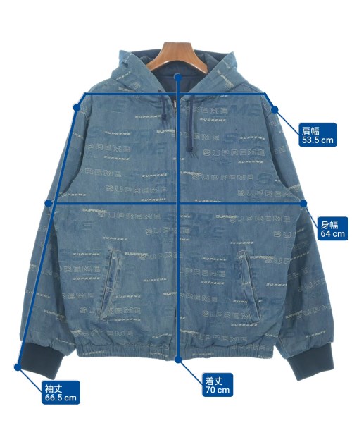 Supreme（シュプリーム）ダウンジャケット/ダウンベスト 紺 サイズ:L メンズ/2200618134021