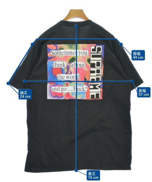 Supreme（シュプリーム）Tシャツ・カットソー 黒 サイズ:L メンズ/2200630409084