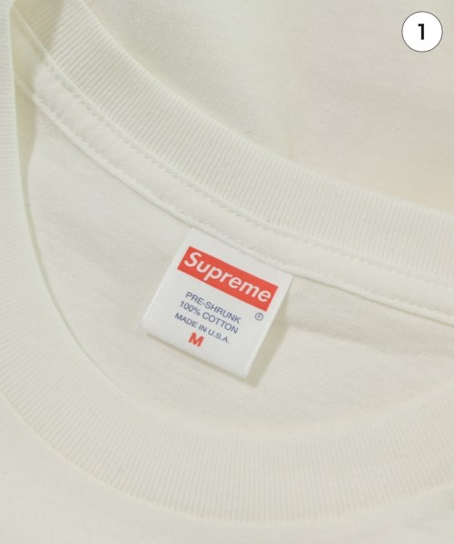 Supreme（シュプリーム）Tシャツ・カットソー 白 サイズ:M メンズ/2200632141029