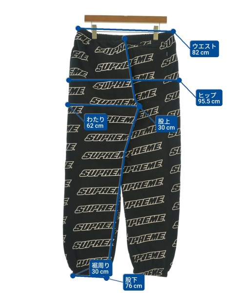 Supreme（シュプリーム）スウェットパンツ 黒 サイズ:L メンズ/2200627083075