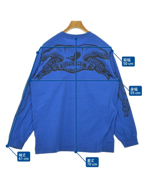 Supreme（シュプリーム）Tシャツ・カットソー 青 サイズ:L メンズ/2200632531035
