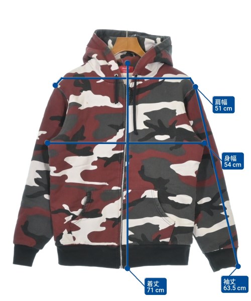 Supreme（シュプリーム）パーカー 赤 サイズ:M メンズ/2200633202071