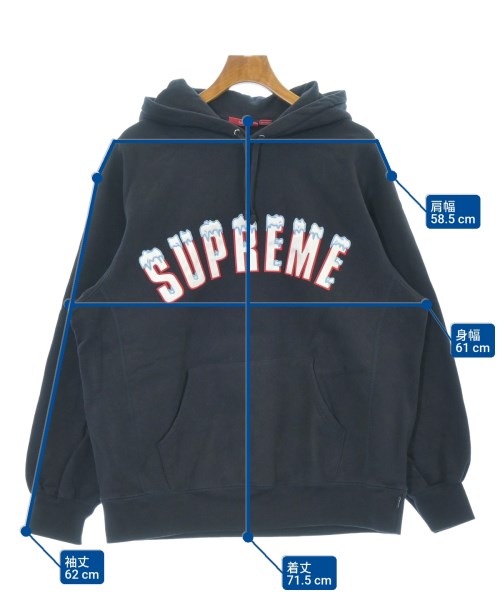 Supreme（シュプリーム）パーカー 紺 サイズ:L メンズ/2200634394102