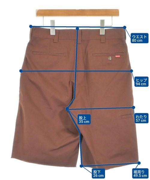 Supreme（シュプリーム）ショートパンツ 茶 サイズ:30(M位) メンズ/2200605504011