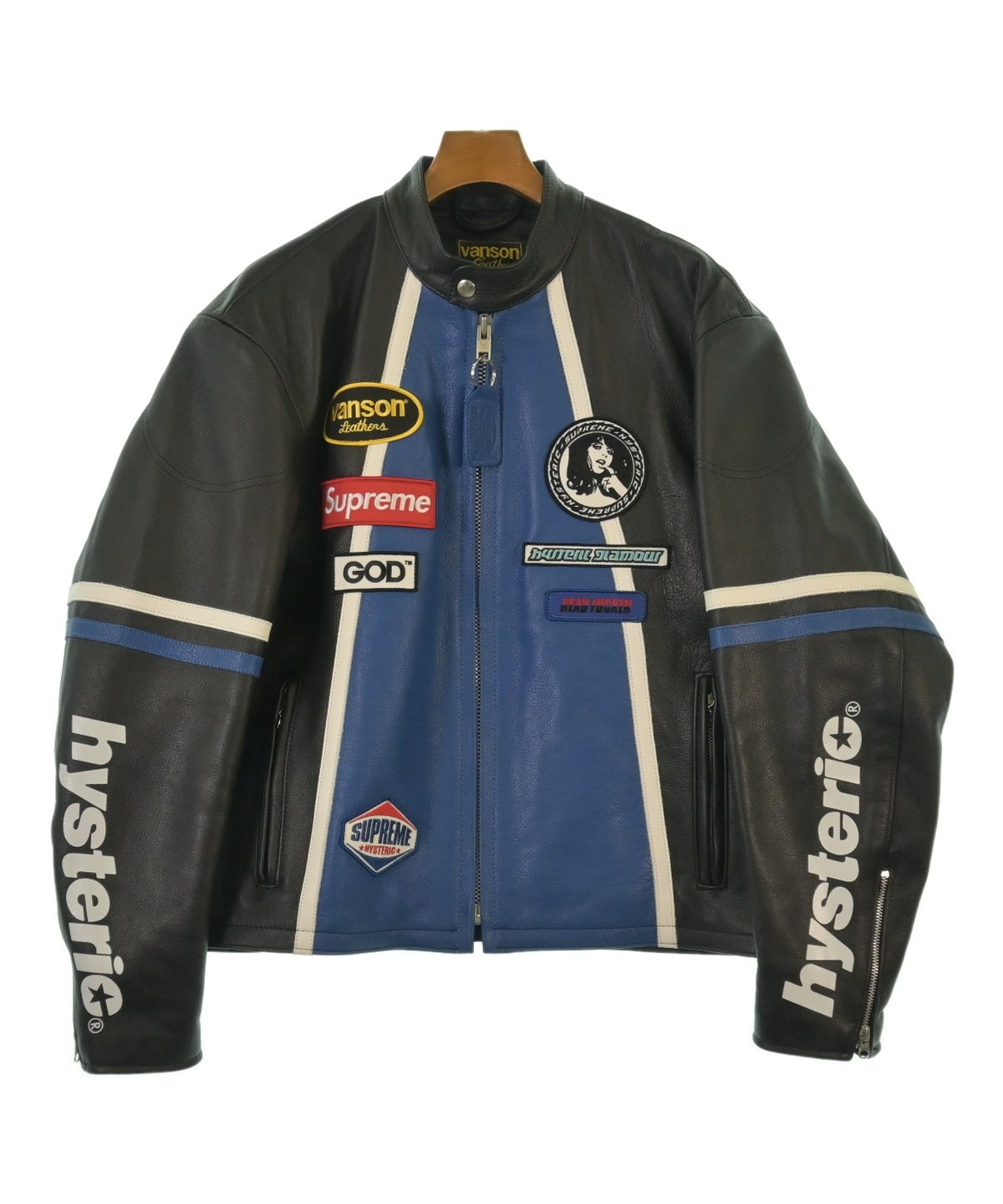 Supreme（シュプリーム）ライダース 黒 サイズ:L メンズ/2200613701013