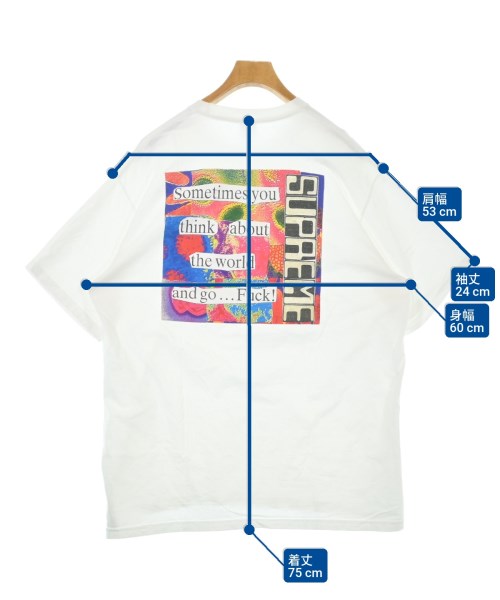 Supreme（シュプリーム）Tシャツ・カットソー 白 サイズ:XL メンズ/2200616743348