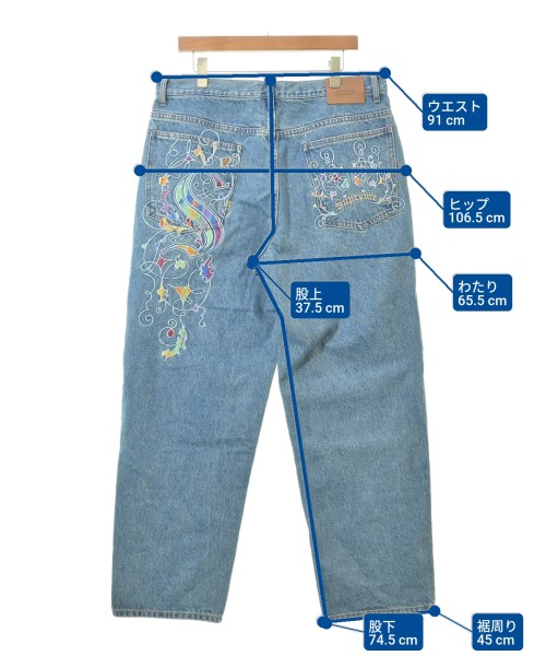Supreme（シュプリーム）デニムパンツ 青 サイズ:34(XL位) メンズ/2200616743478