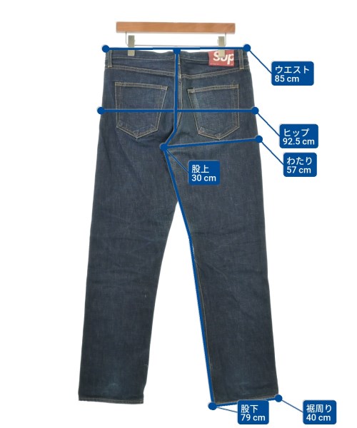 Supreme（シュプリーム）デニムパンツ 紺 サイズ:32(L位) メンズ/2200617760153
