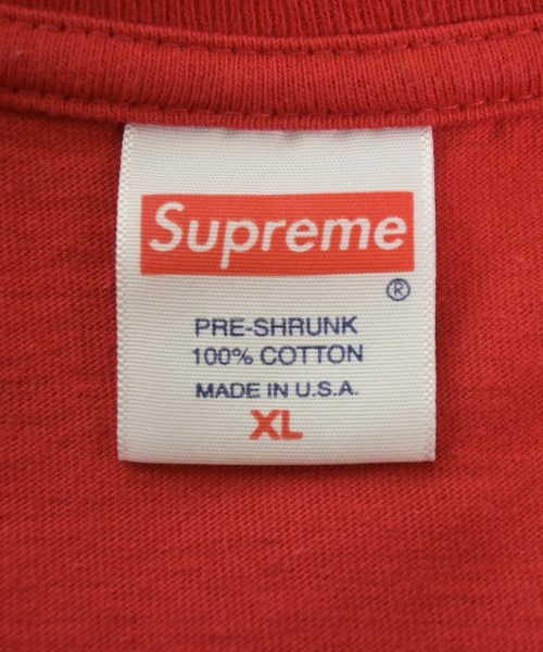 Supreme（シュプリーム）Tシャツ・カットソー 赤 サイズ:XL メンズ/2200618525010