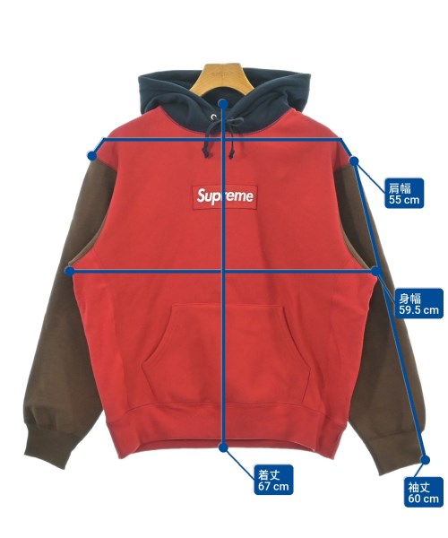 Supreme（シュプリーム）パーカー 赤 サイズ:S メンズ/2200611305015