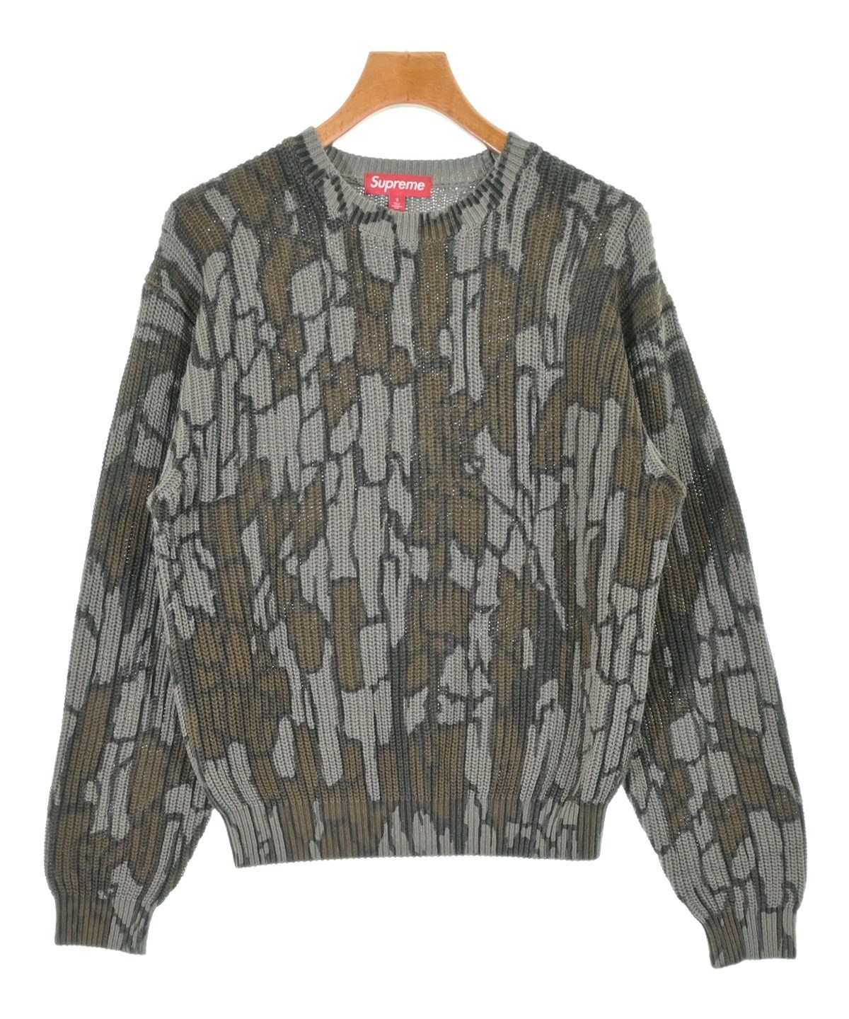 Supreme（シュプリーム）ニット・セーター カーキ サイズ:S メンズ