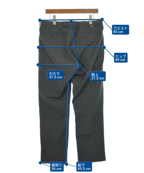 Supreme（シュプリーム）スラックス グレー サイズ:32(L位) メンズ/2200619211011