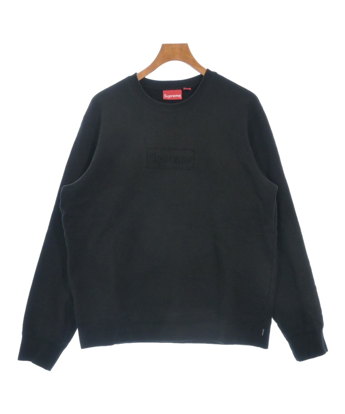 supreme スウェット　黒　グレー Supreme(シュプリーム) 25SS Washed Box Logo Crewneck 加工