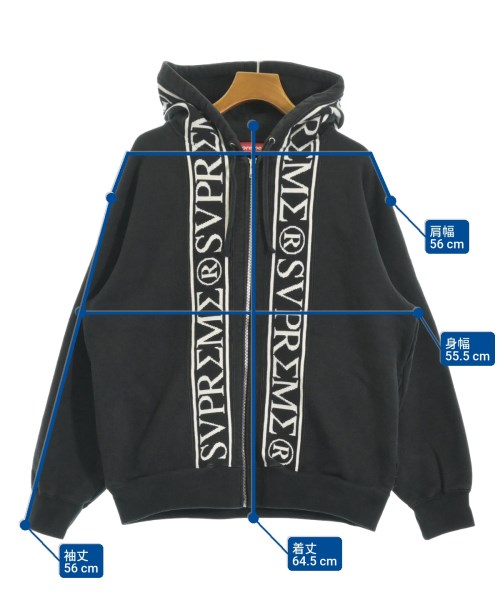 Supreme（シュプリーム）パーカー 黒 サイズ:S メンズ/2200619764036