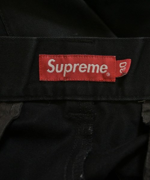Supreme（シュプリーム）チノパン 黒 サイズ:30(M位) メンズ/2200619881023