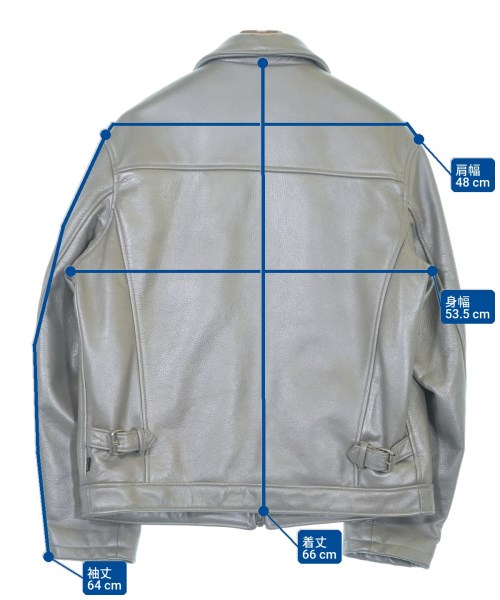 Supreme（シュプリーム）ライダース グレー サイズ:M メンズ/2200614052077