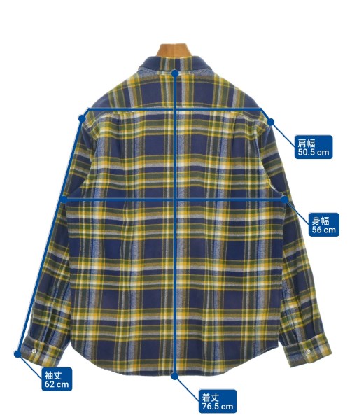 Supreme（シュプリーム）カジュアルシャツ 紺 サイズ:M メンズ/2200621010039