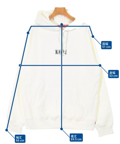 Supreme（シュプリーム）パーカー 白 サイズ:-(M位) メンズ/2200621017021