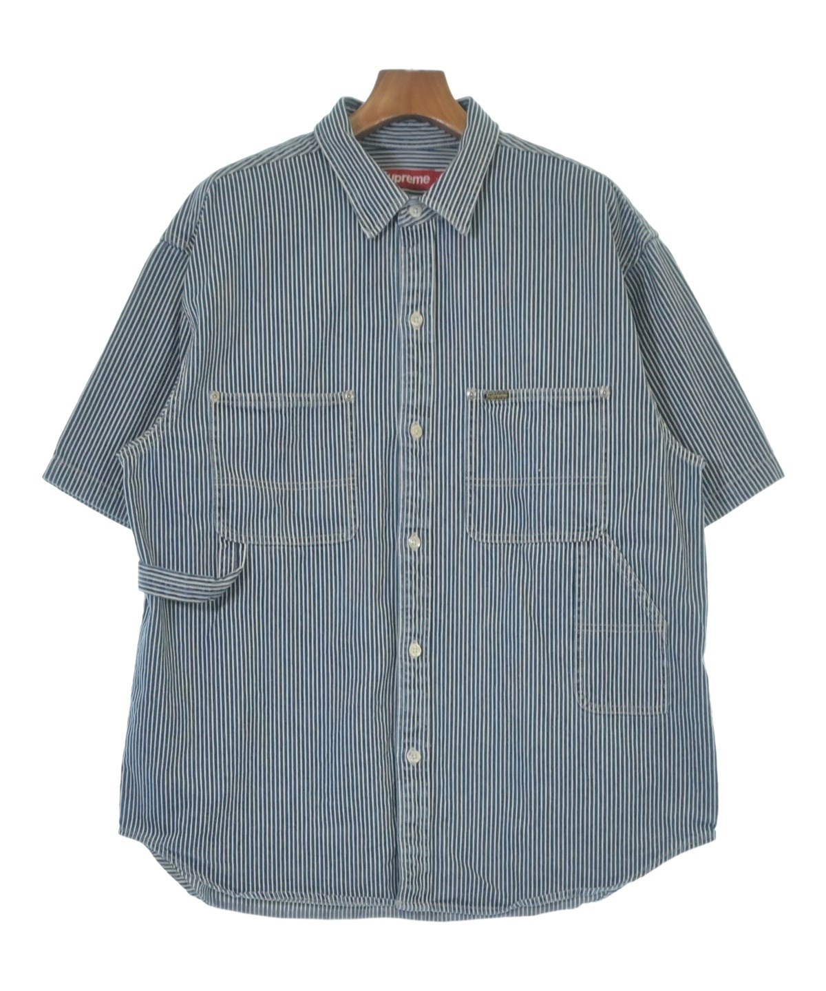 Supreme（シュプリーム）カジュアルシャツ 青 サイズ:L メンズ
