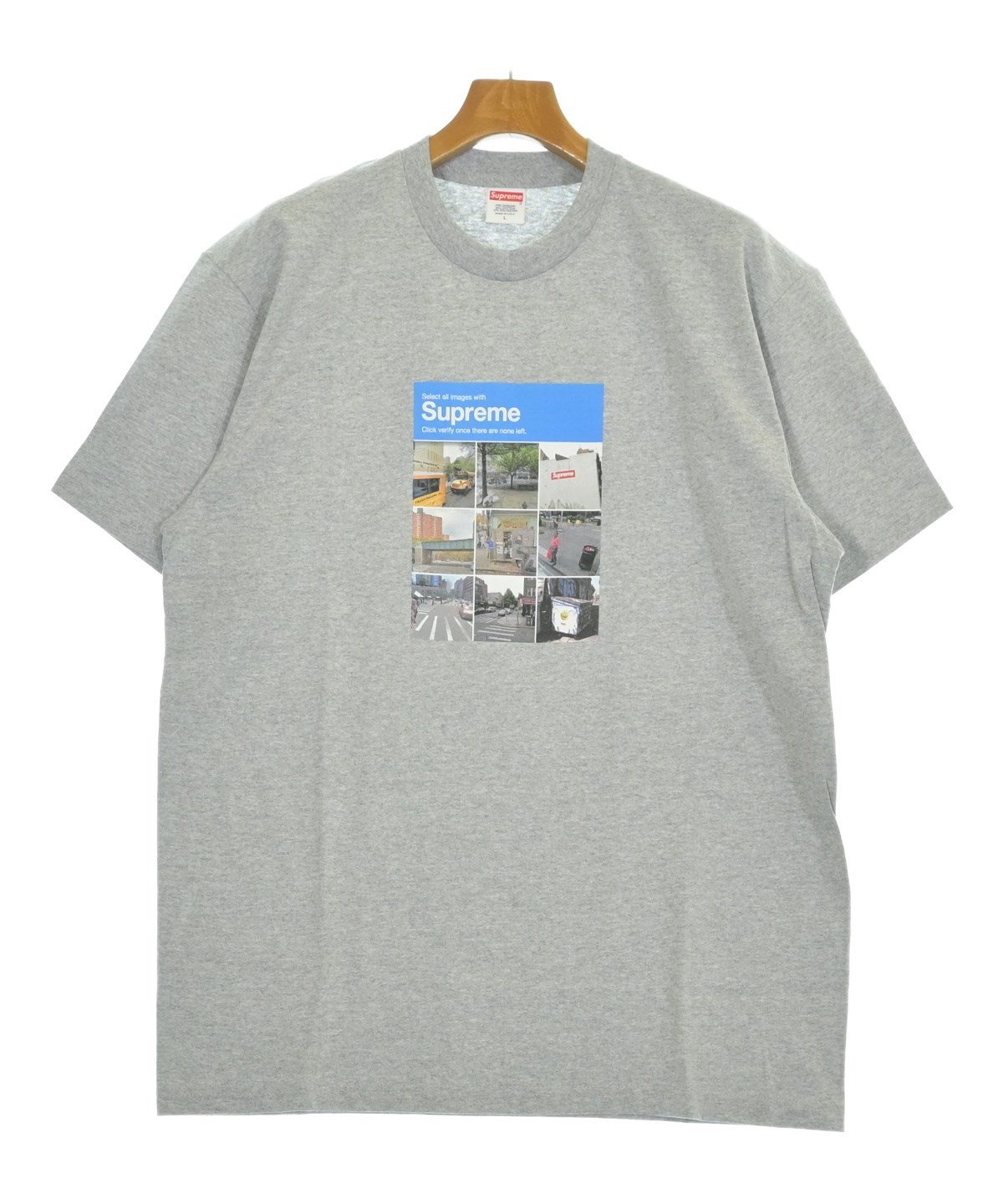 Supreme（シュプリーム）Tシャツ・カットソー グレー サイズ:L メンズ