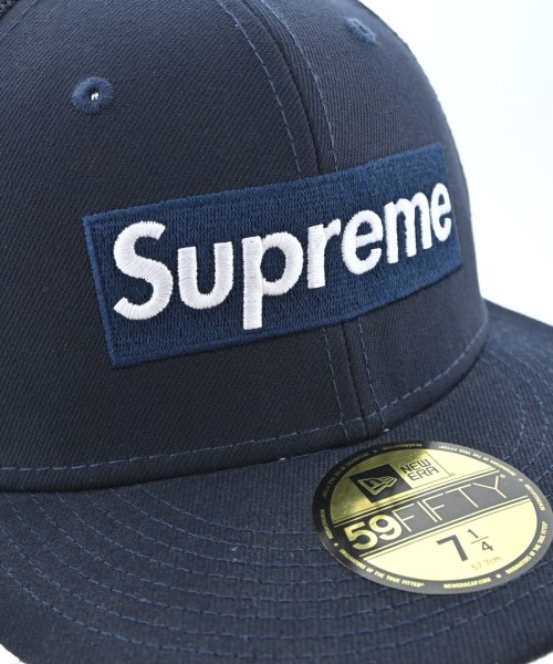 Supreme（シュプリーム）キャップ 紺 サイズ:57.7cm メンズ/2200671295110
