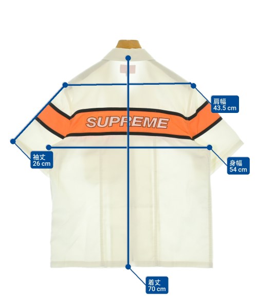 Supreme（シュプリーム）カジュアルシャツ 白 サイズ:S メンズ/2200674321250