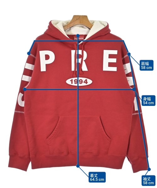 Supreme（シュプリーム）パーカー 赤 サイズ:S メンズ/2200674321328
