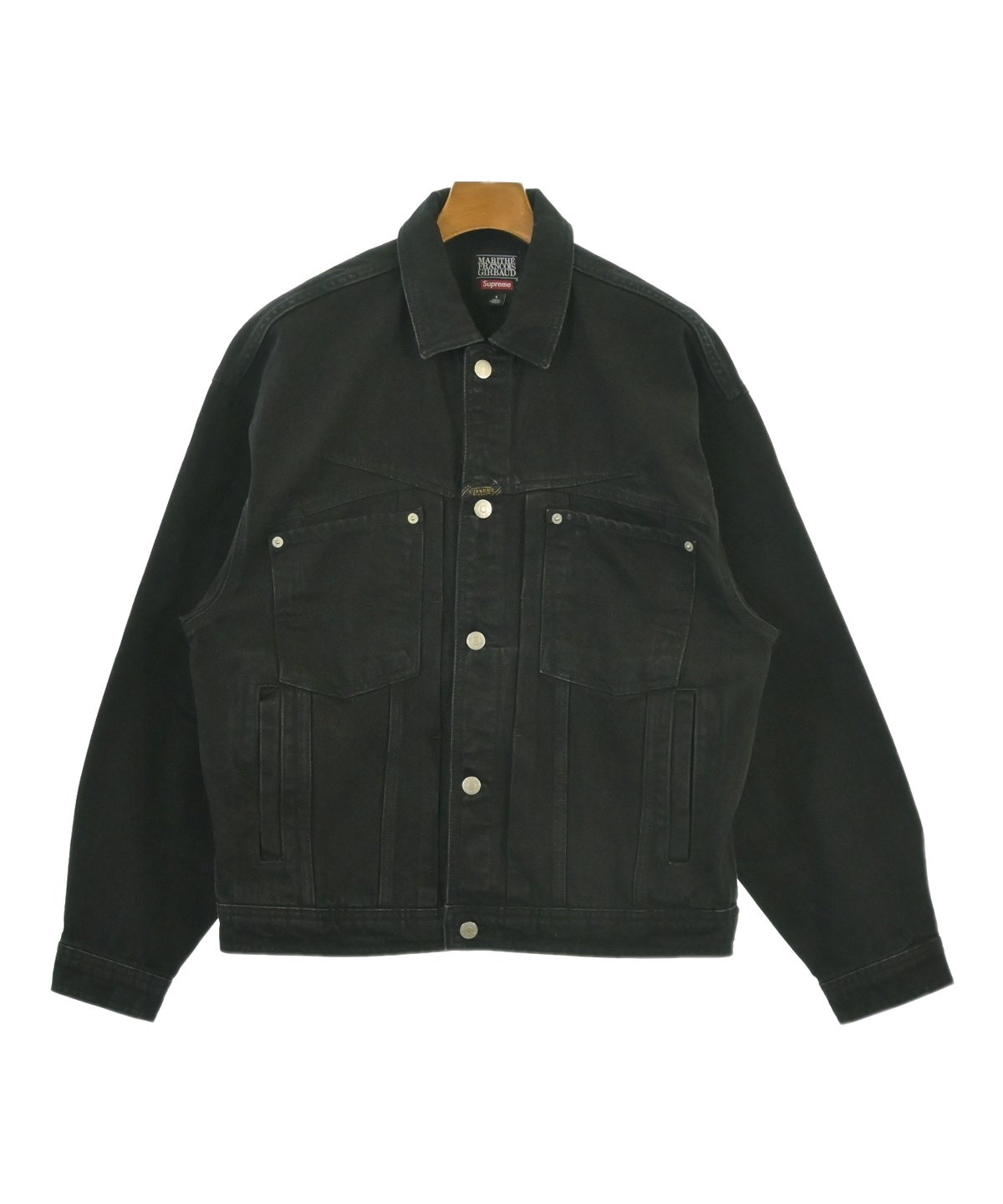 Supreme（シュプリーム）デニムジャケット 黒 サイズ:S メンズ