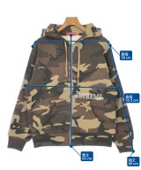 Supreme（シュプリーム）パーカー 茶 サイズ:M メンズ/2200676844030