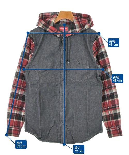 Supreme（シュプリーム）カジュアルシャツ 黒 サイズ:S メンズ/2200671333461