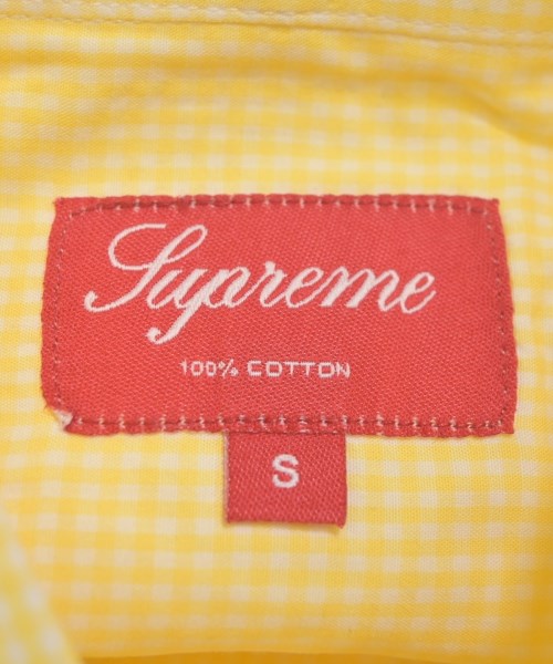 Supreme（シュプリーム）カジュアルシャツ 黄 サイズ:S メンズ/2200671333539
