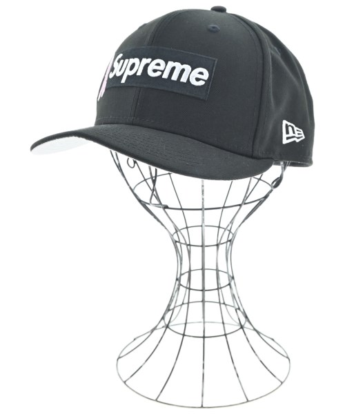 Supreme(シュプリーム)キャップ 黒 サイズ:59.6cm/2200677512020