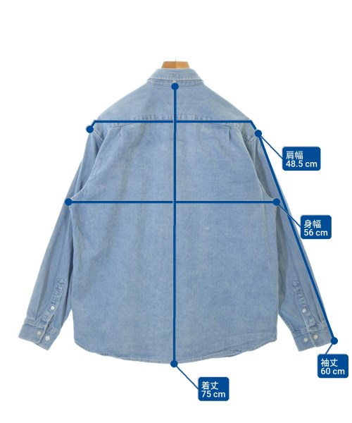 Supreme（シュプリーム）カジュアルシャツ 青 サイズ:M メンズ/2200677979274