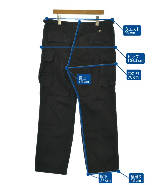 Supreme（シュプリーム）カーゴパンツ 黒 サイズ:36(XXL位) メンズ/2200674939028