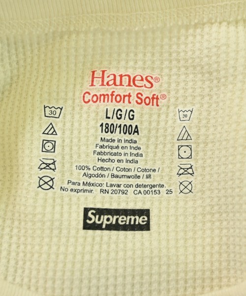 Supreme（シュプリーム）Tシャツ・カットソー 白 サイズ:L レディース/2200676961010