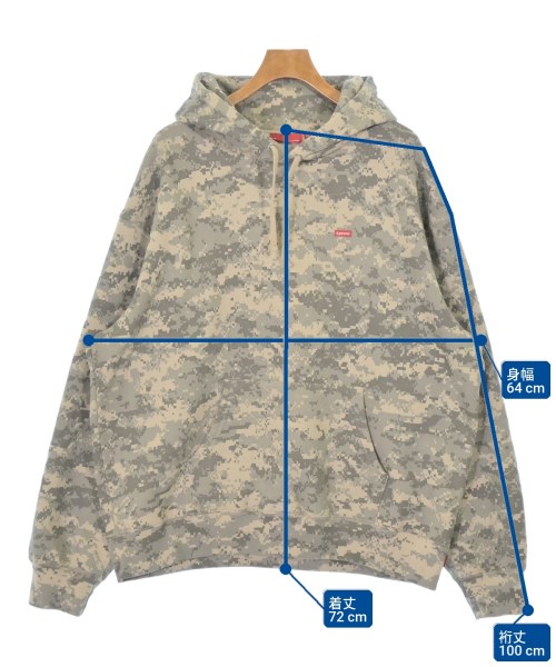 Supreme（シュプリーム）パーカー カーキ サイズ:XL メンズ/2200678650066