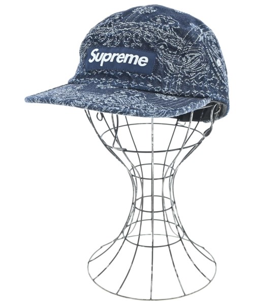 Supreme(シュプリーム)キャップ 紺 サイズ:58cm/2200678733240
