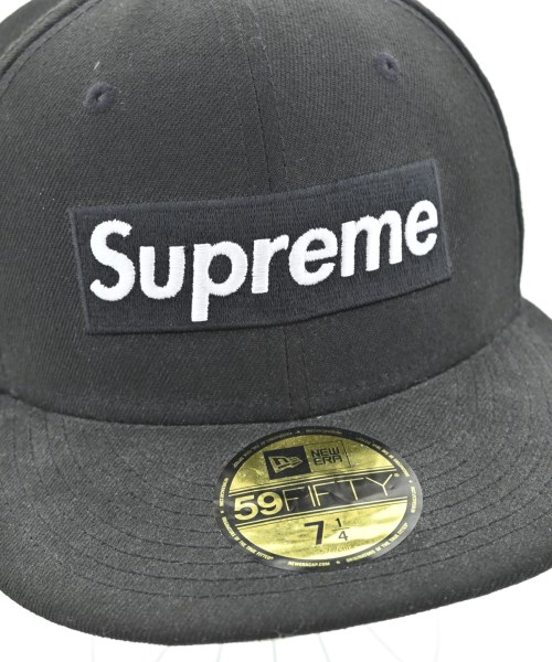 Supreme（シュプリーム）キャップ 黒 サイズ:57.7cm メンズ/2200678763063