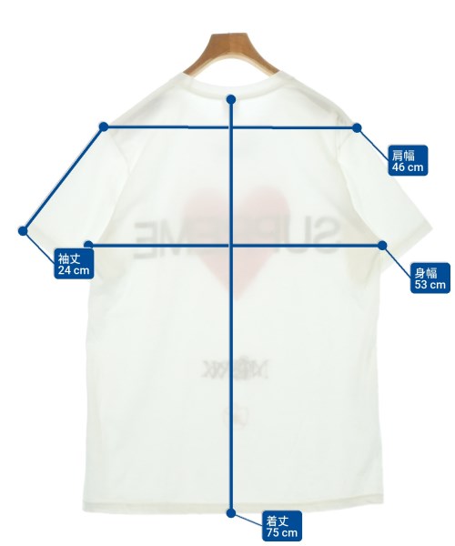 Supreme（シュプリーム）Tシャツ・カットソー 白 サイズ:M メンズ/2200679018049