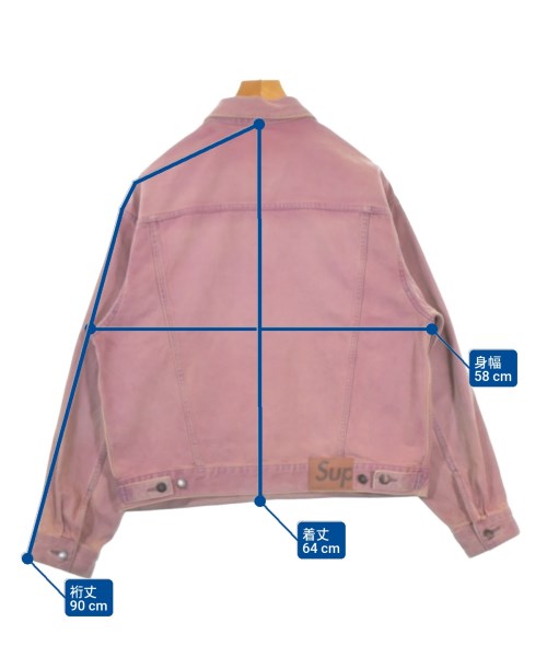 Supreme（シュプリーム）デニムジャケット ピンク サイズ:S メンズ/2200679066019