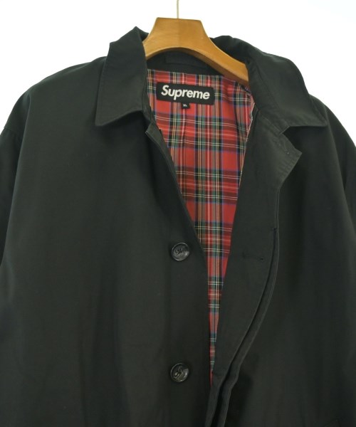 Supreme（シュプリーム）ステンカラーコート 黒 サイズ:XL メンズ/2200679087021
