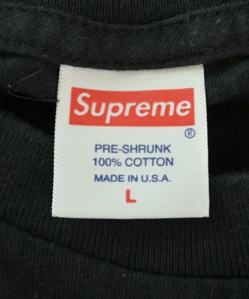Supreme（シュプリーム）Tシャツ・カットソー 黒 サイズ:L メンズ/2200679747086