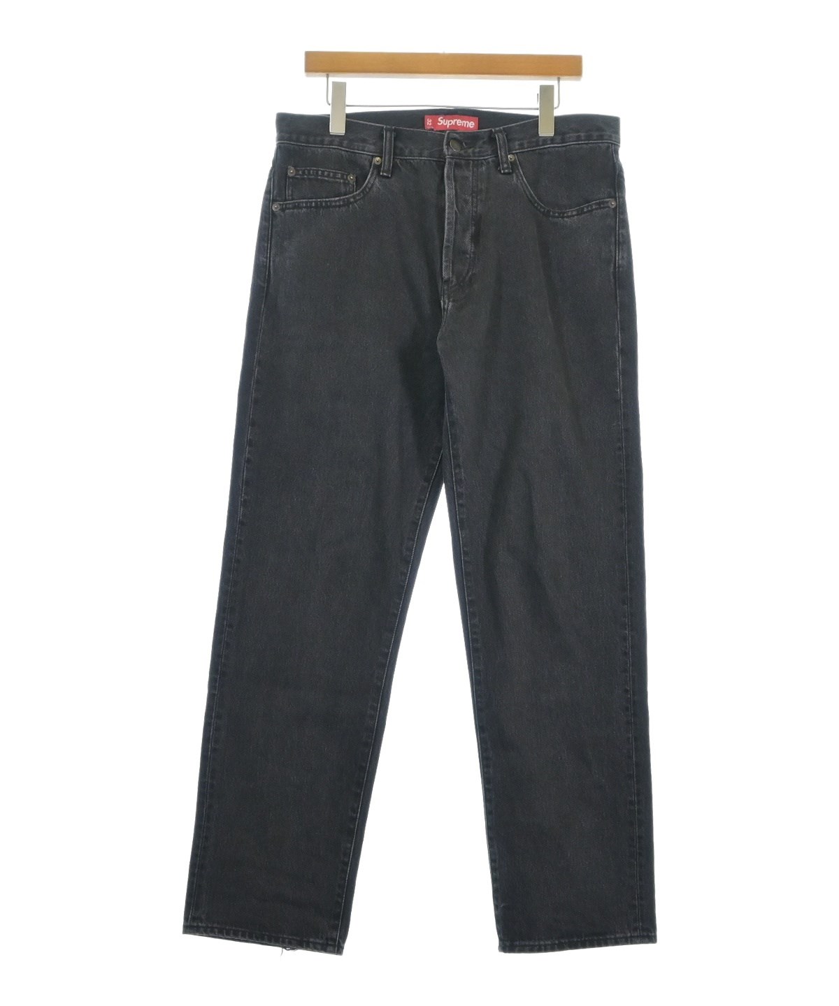 Supreme（シュプリーム）デニムパンツ 黒 サイズ:32(L位) メンズ